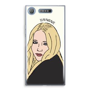 CaseCompany Mary Kate: Sony Xperia XZ1 Transparant Hoesje