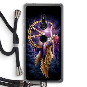 CaseCompany Aerial Angel: Sony Xperia XZ2 Transparant Hoesje met koord