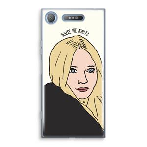 CaseCompany Ashley: Sony Xperia XZ1 Transparant Hoesje