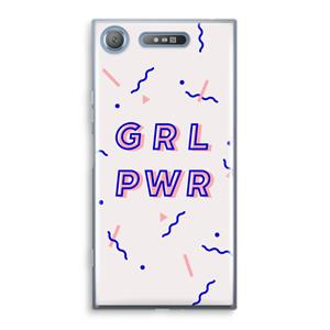 CaseCompany GRL PWR: Sony Xperia XZ1 Transparant Hoesje