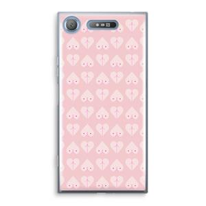 CaseCompany Ass 'n Titties: Sony Xperia XZ1 Transparant Hoesje