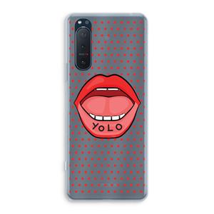 CaseCompany Yolo Denise: Sony Xperia 5 II Transparant Hoesje