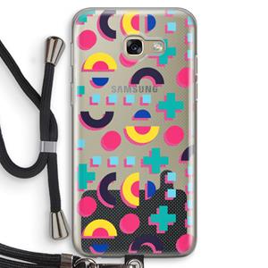 CaseCompany 8-bit N°2: Samsung Galaxy A5 (2017) Transparant Hoesje met koord