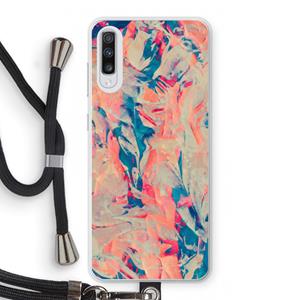 CaseCompany Alone: Samsung Galaxy A70 Transparant Hoesje met koord