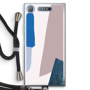 CaseCompany Lapis: Sony Xperia XZ1 Transparant Hoesje met koord