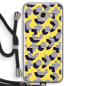CaseCompany 8-bit N°3: Samsung Galaxy A5 (2017) Transparant Hoesje met koord