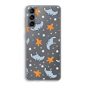 CaseCompany Manta: Samsung Galaxy S21 Transparant Hoesje