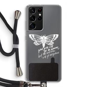 CaseCompany Good or bad: Samsung Galaxy S21 Ultra Transparant Hoesje met koord