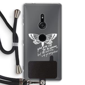 CaseCompany Good or bad: Sony Xperia XZ2 Transparant Hoesje met koord