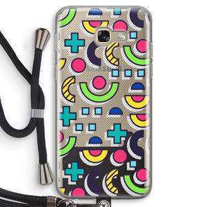 CaseCompany 8-bit N°6: Samsung Galaxy A5 (2017) Transparant Hoesje met koord