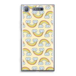CaseCompany Regenboog: Sony Xperia XZ1 Transparant Hoesje