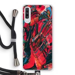 CaseCompany Endless Descent: Samsung Galaxy A70 Transparant Hoesje met koord