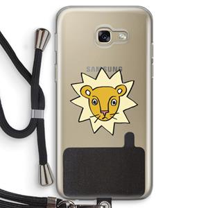 CaseCompany Kleine leeuw: Samsung Galaxy A5 (2017) Transparant Hoesje met koord
