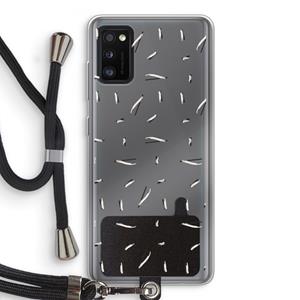 CaseCompany Hipster stripes: Samsung Galaxy A41 Transparant Hoesje met koord