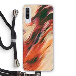 CaseCompany Forgotten Lands: Samsung Galaxy A70 Transparant Hoesje met koord