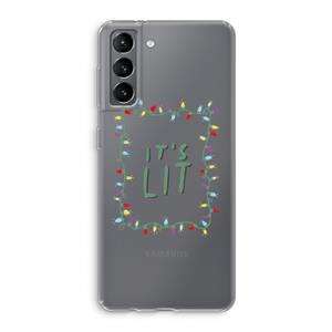 CaseCompany It's Lit: Samsung Galaxy S21 Transparant Hoesje