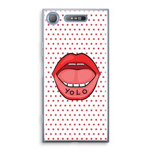 CaseCompany Yolo Denise: Sony Xperia XZ1 Transparant Hoesje
