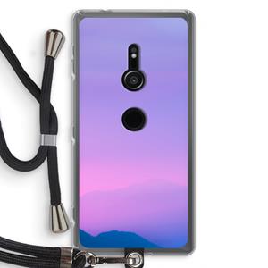 CaseCompany Sunset pastel: Sony Xperia XZ2 Transparant Hoesje met koord