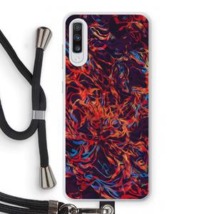 CaseCompany Lucifer: Samsung Galaxy A70 Transparant Hoesje met koord