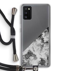 CaseCompany Onweer: Samsung Galaxy A41 Transparant Hoesje met koord