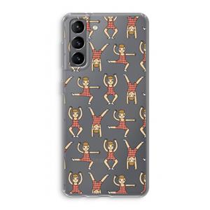 CaseCompany Gymboys: Samsung Galaxy S21 Transparant Hoesje