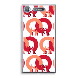 CaseCompany Dogs: Sony Xperia XZ1 Transparant Hoesje
