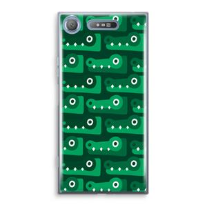CaseCompany Crocs: Sony Xperia XZ1 Transparant Hoesje