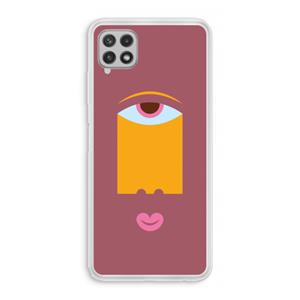 CaseCompany Mono V: Samsung Galaxy A22 4G Transparant Hoesje
