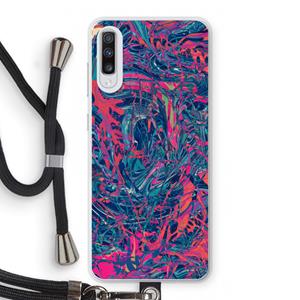 CaseCompany Sleeping Dreams: Samsung Galaxy A70 Transparant Hoesje met koord