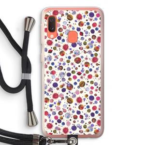 CaseCompany Planets Space: Samsung Galaxy A20e Transparant Hoesje met koord