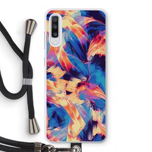 CaseCompany Tuesday Night: Samsung Galaxy A70 Transparant Hoesje met koord