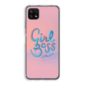 CaseCompany Girl boss: Samsung Galaxy A22 5G Transparant Hoesje