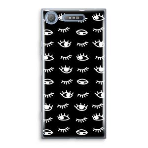 CaseCompany Eye pattern #3: Sony Xperia XZ1 Transparant Hoesje