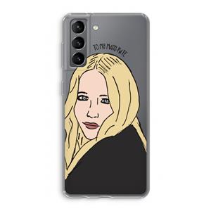 CaseCompany Mary Kate: Samsung Galaxy S21 Transparant Hoesje