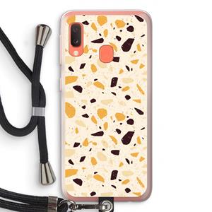 CaseCompany Terrazzo N°13: Samsung Galaxy A20e Transparant Hoesje met koord