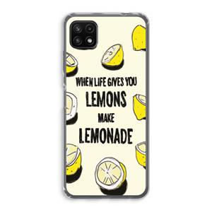 CaseCompany Lemonade: Samsung Galaxy A22 5G Transparant Hoesje