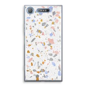 CaseCompany Terrazzo N°8: Sony Xperia XZ1 Transparant Hoesje