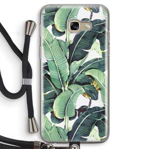 CaseCompany Bananenbladeren: Samsung Galaxy A5 (2017) Transparant Hoesje met koord