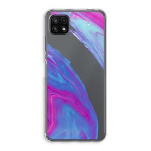CaseCompany Zweverige regenboog: Samsung Galaxy A22 5G Transparant Hoesje