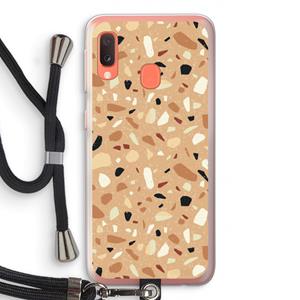 CaseCompany Terrazzo N°17: Samsung Galaxy A20e Transparant Hoesje met koord