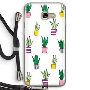 CaseCompany Sanseveria: Samsung Galaxy A5 (2017) Transparant Hoesje met koord