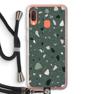 CaseCompany Terrazzo N°19: Samsung Galaxy A20e Transparant Hoesje met koord