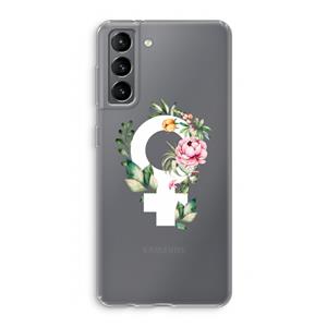 CaseCompany Venus: Samsung Galaxy S21 Transparant Hoesje