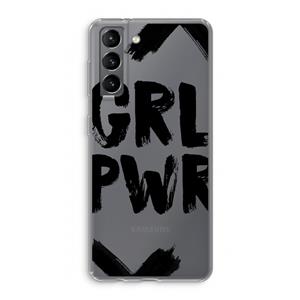 CaseCompany Girl Power #2: Samsung Galaxy S21 Transparant Hoesje