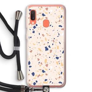 CaseCompany Terrazzo N°23: Samsung Galaxy A20e Transparant Hoesje met koord