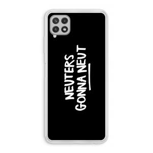 CaseCompany Neuters (zwart): Samsung Galaxy A22 4G Transparant Hoesje