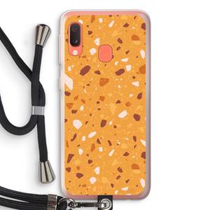 CaseCompany Terrazzo N°24: Samsung Galaxy A20e Transparant Hoesje met koord
