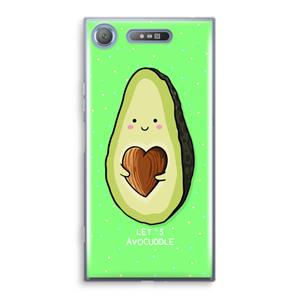 CaseCompany Avocuddle: Sony Xperia XZ1 Transparant Hoesje