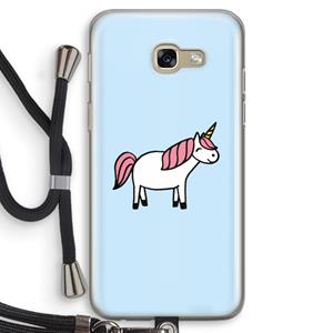 CaseCompany Eenhoorn: Samsung Galaxy A5 (2017) Transparant Hoesje met koord