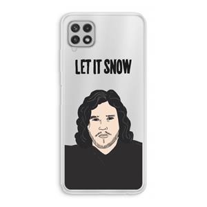 CaseCompany Let It Snow: Samsung Galaxy A22 4G Transparant Hoesje